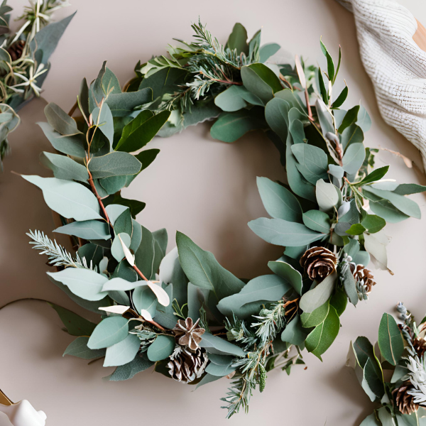 Winter Wreath Candle